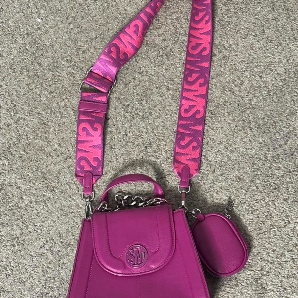 Steve Madden Pink Crossbody Bag with Adjustable Straps